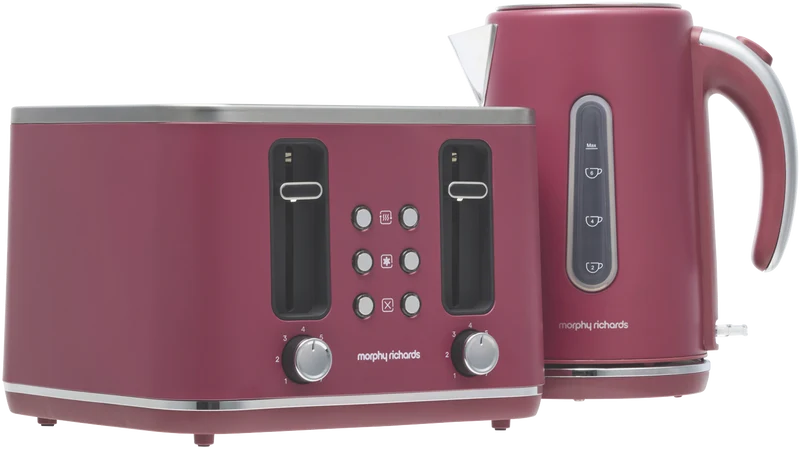 Morphy Richards Array Kettle And Toaster Breakfast Pack Ripe Rhubarb