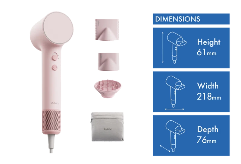 Laifen Air Pro High-Speed Hair Dryer Coral Pink