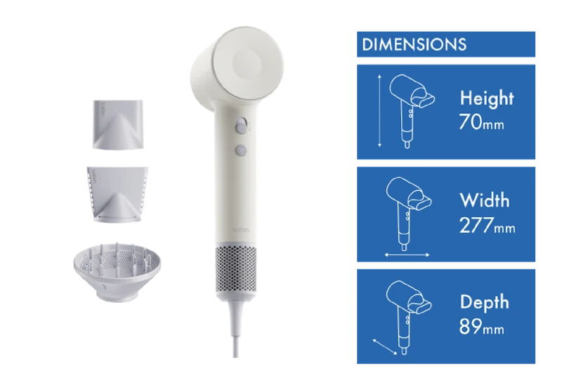 Laifen SE 2 High Speed Hair Dryer Pastel White