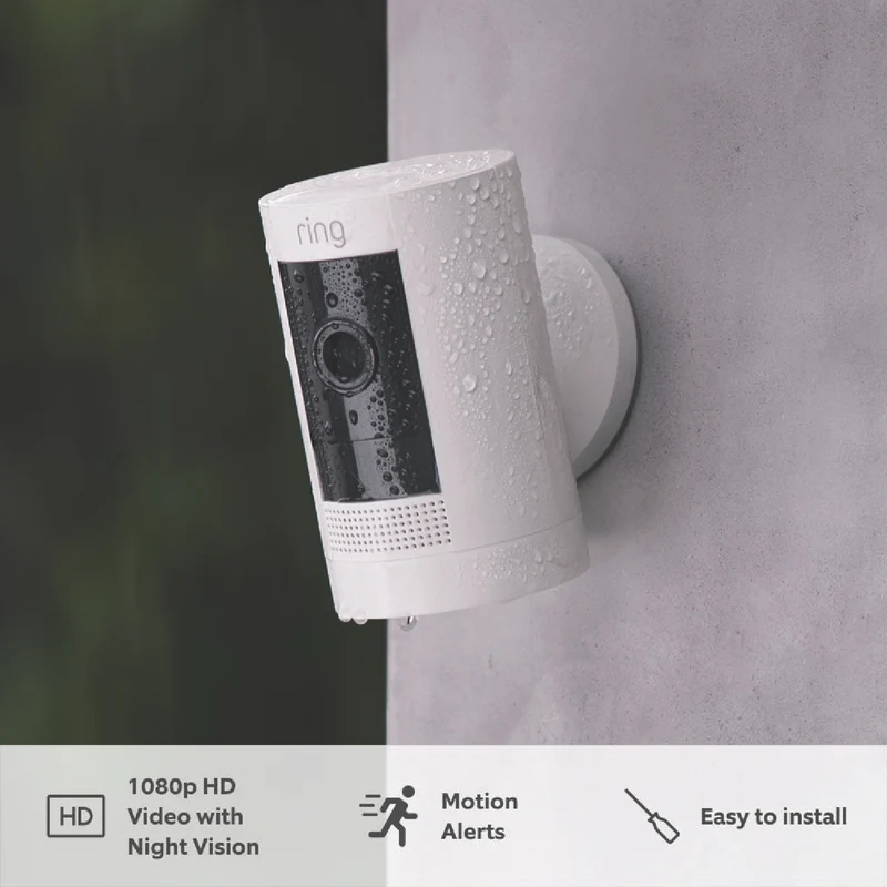Ring Outdoor Camera (Stick Up Cam) Battery (White)