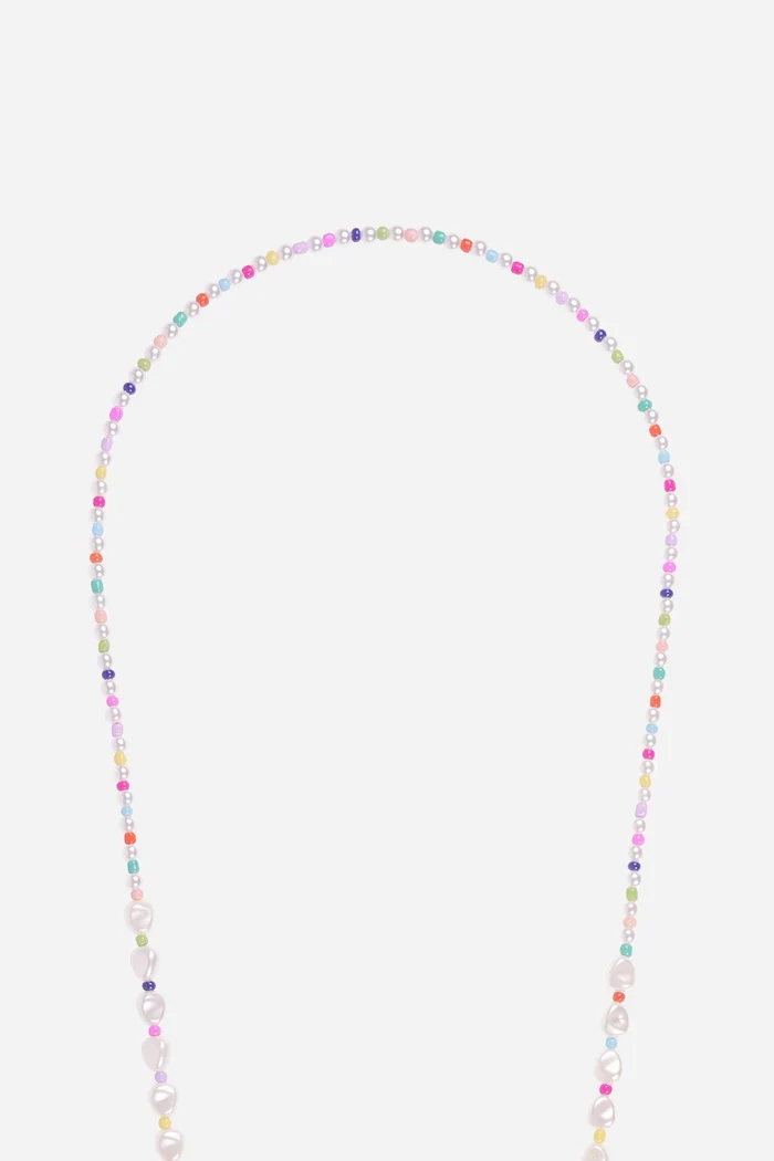 Chaîne de téléphone Anael - perles multicolores