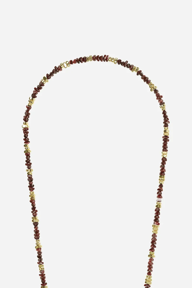 Chaine de Téléphone Liviya - Perles marron