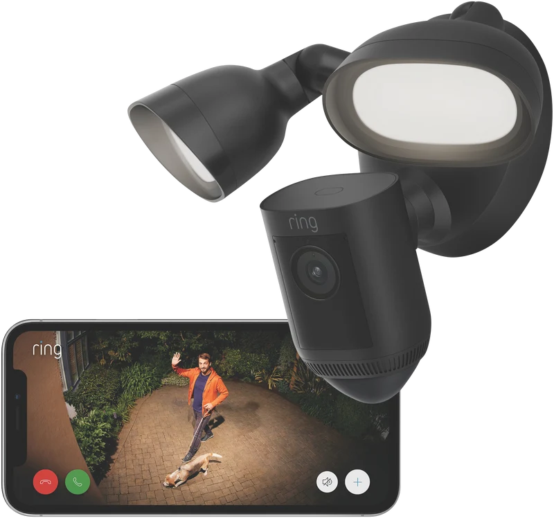 Ring Floodlight Cam Pro 2K Wired (Black)