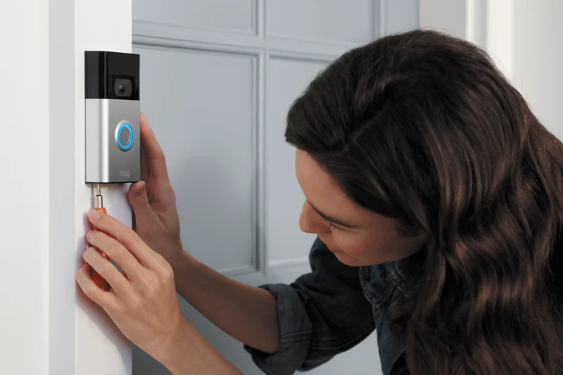 Ring Video Doorbell - Satin Nickel (2020 Release)