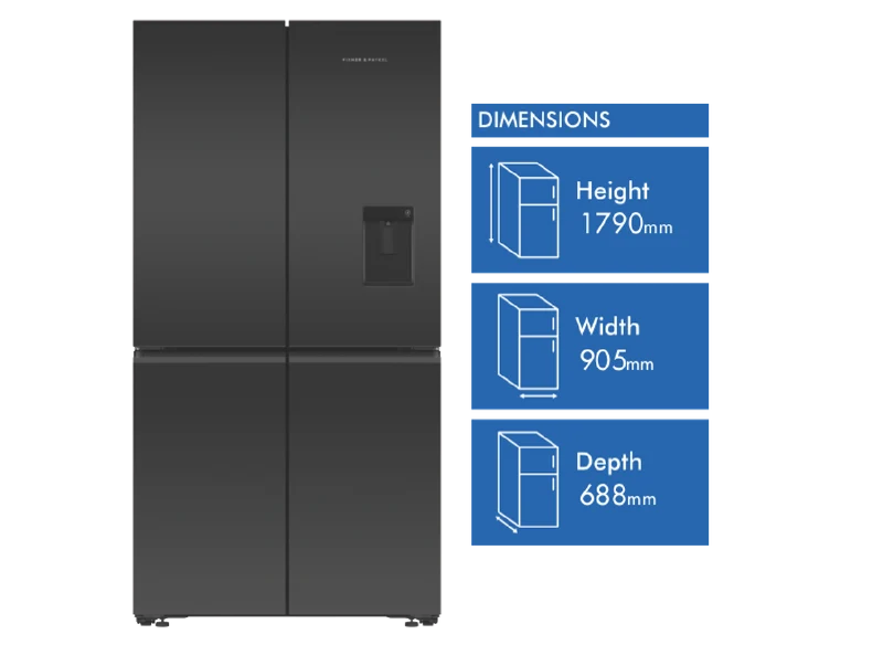 Fisher & Paykel 538L Quad Door Refrigerator