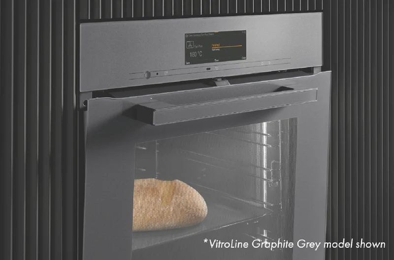 Miele 60cm Handleless Pyrolytic Oven with Moisture Plus and FoodView Integrated Camera Obsidian Black