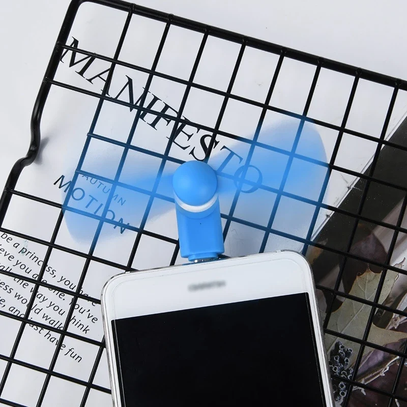 Mini Ventilateur USB Type‑C pour Smartphone – Rafraîchissement Instantané de Poche
