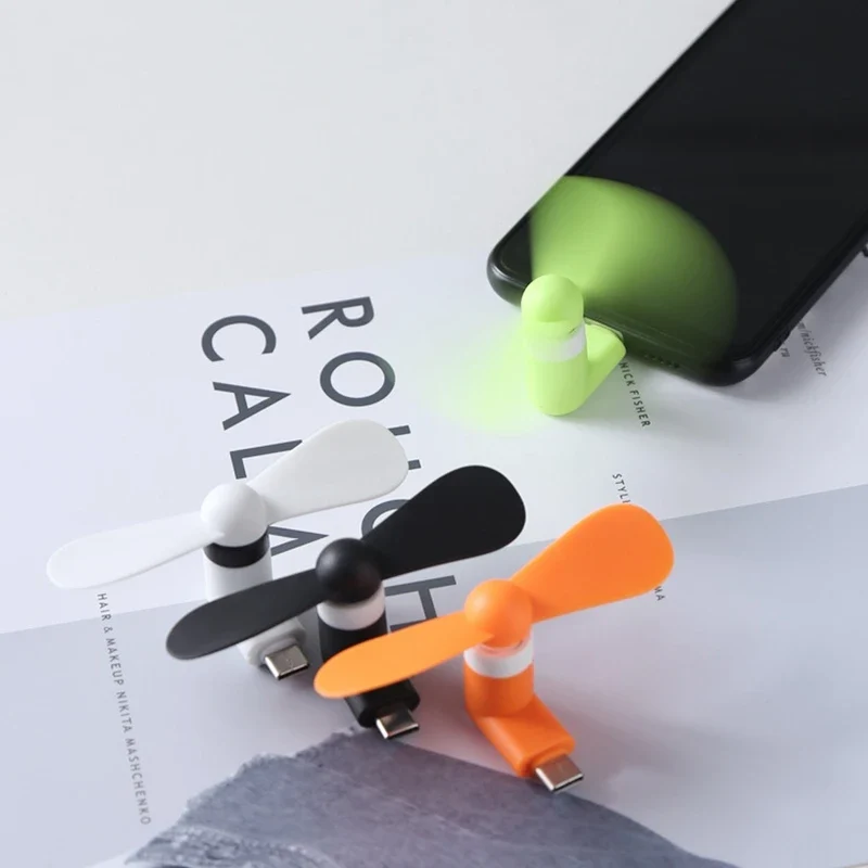 Mini Ventilateur USB Type‑C pour Smartphone – Rafraîchissement Instantané de Poche