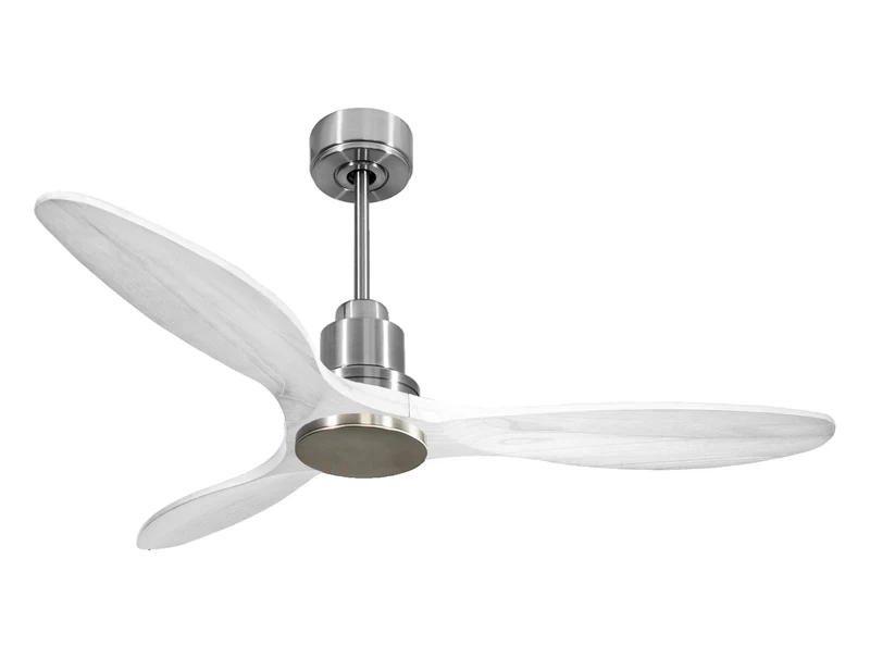 Ventilateur de plafond Réversible Thermostat Wifi Moteur à courant continu Toits en pente Télécommande Hypersilence Mémoire