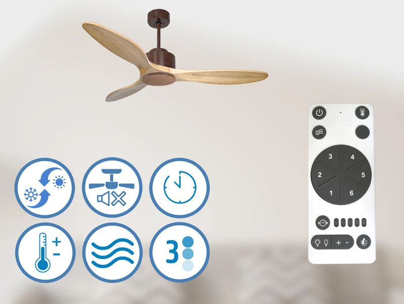 Ventilateur de plafond ultra silencieux et à faible consommation DC SalamisD132C0266855
