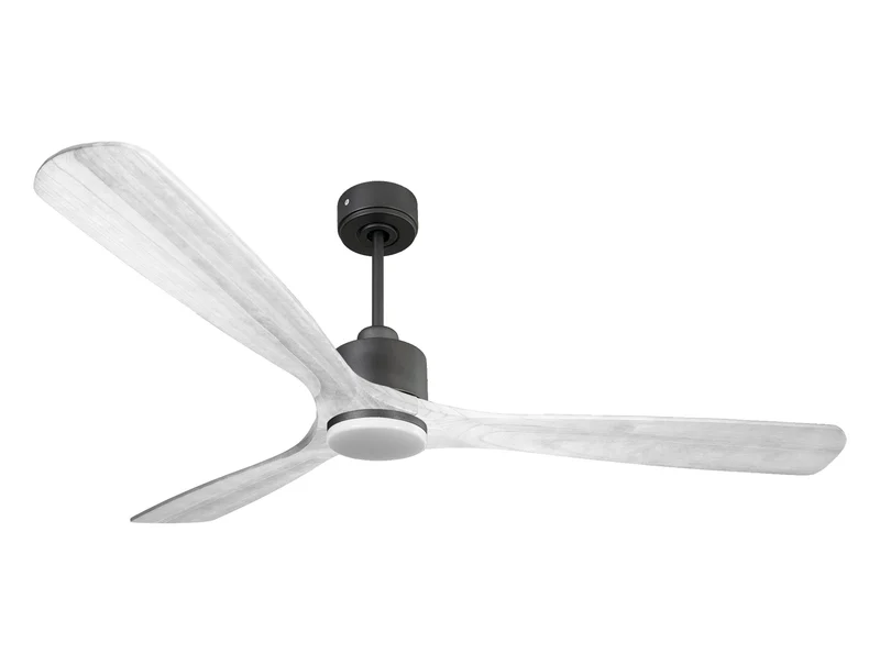 Ventilateur de plafond Réversible Thermostat Dimmable Wifi Moteur à courant continu Toits en pente Télécommande Lumière à trois tons Hypersilence Mémoire