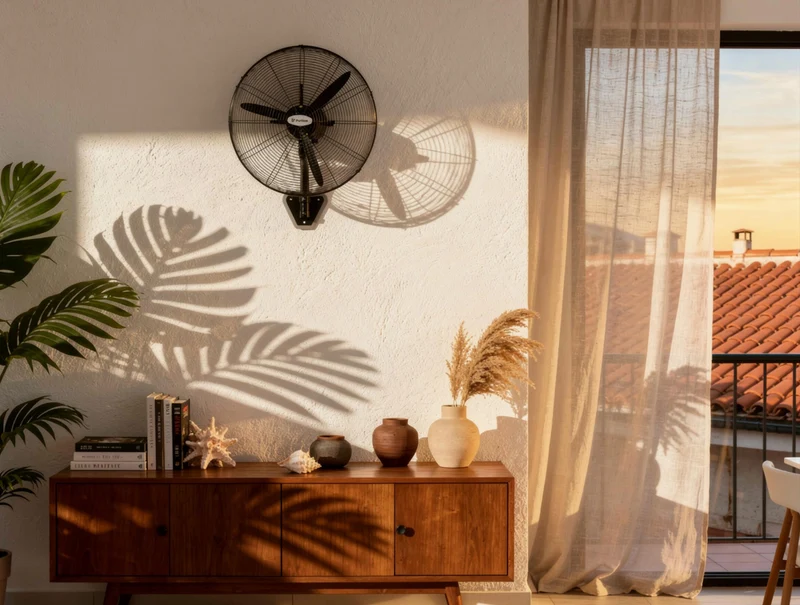 Ventilateur mural industriel 230W avec pales en aluminium