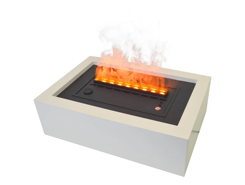 Cheminée de table décorative avec flamme simulée et corps en MDF