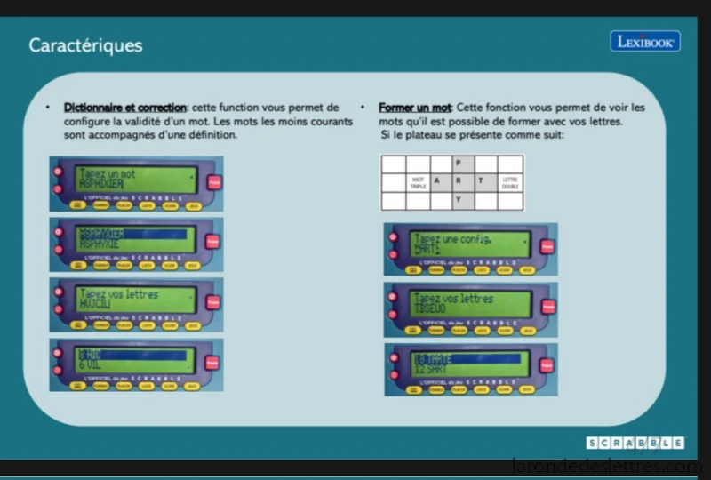 Lexibook officiel du Scrabble® ODS 9