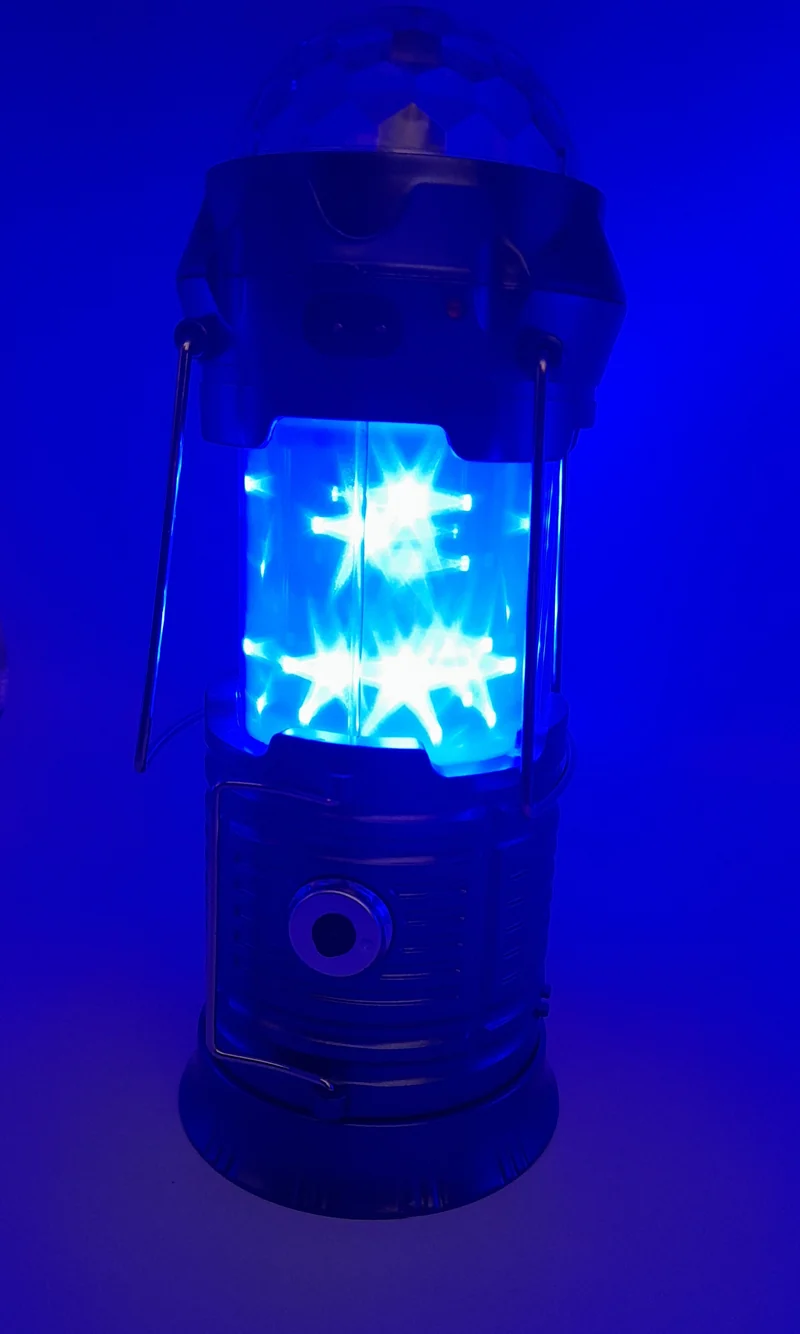 Lampe disco 3 en 1 "étoiles scintillantes"