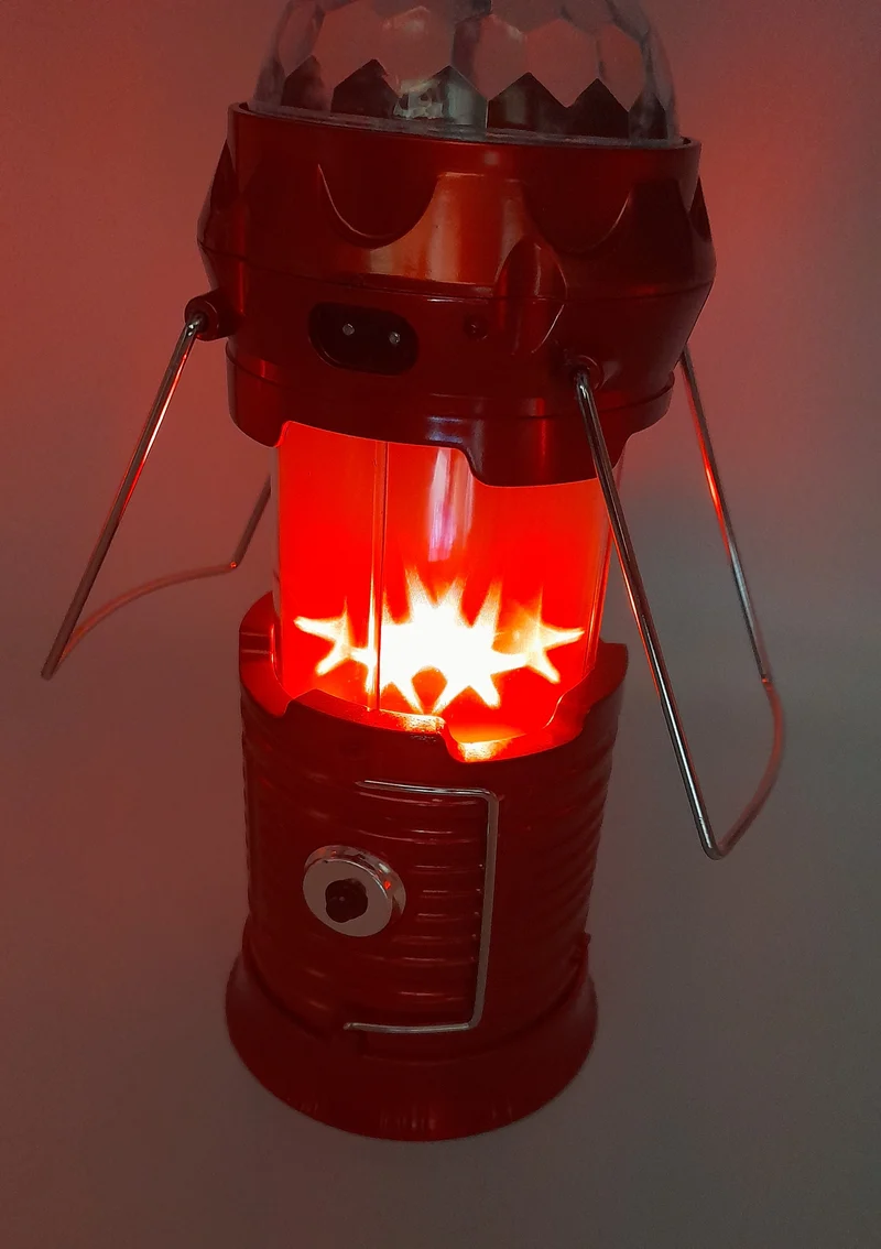 Lampe disco 3 en 1 "étoiles scintillantes"