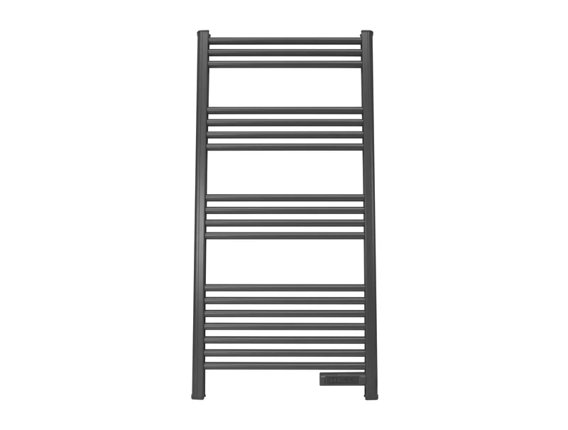 Porte-serviettes noir avec minuterie 500W