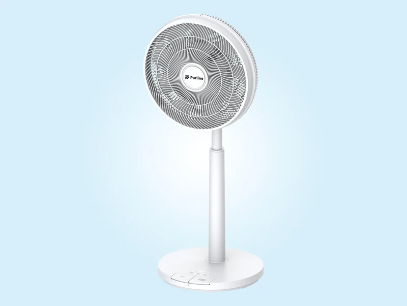 Ventilateur de sol DC avec batterie et 9 pales