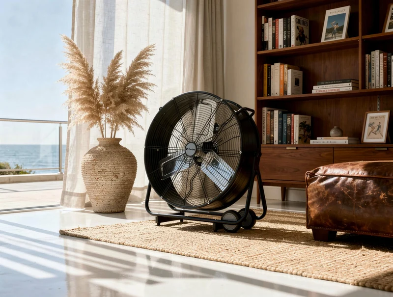 Ventilateur de sol industriel 250W avec pales en aluminium