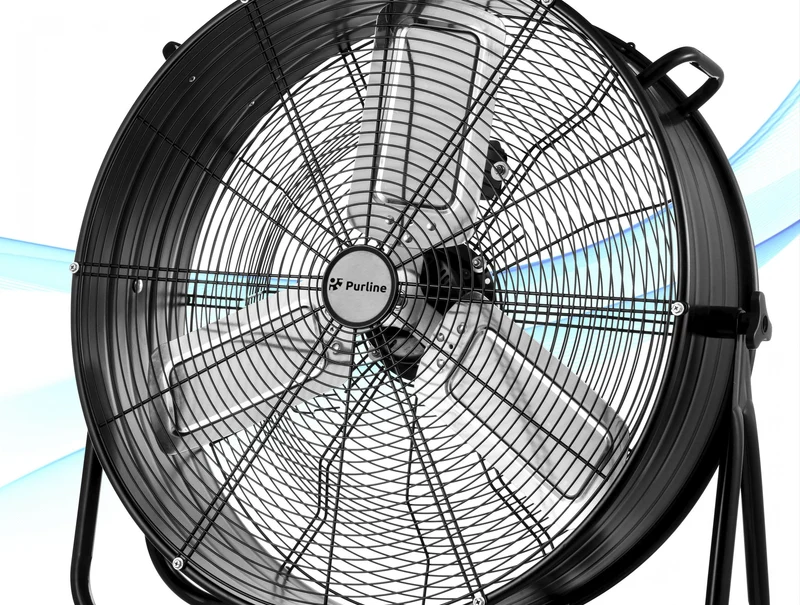 Ventilateur de sol industriel 250W avec pales en aluminium