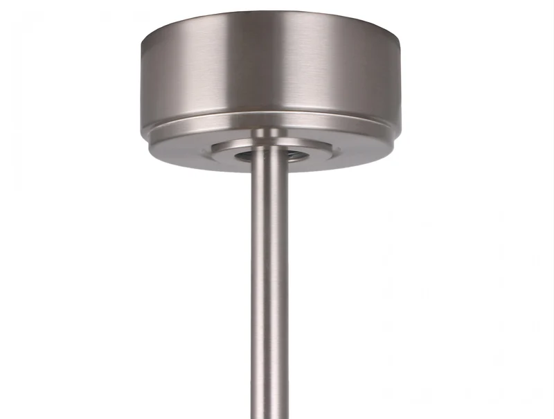 Ventilateur de plafond DC argenté avec pales de 166cm et lumière pour 60m2