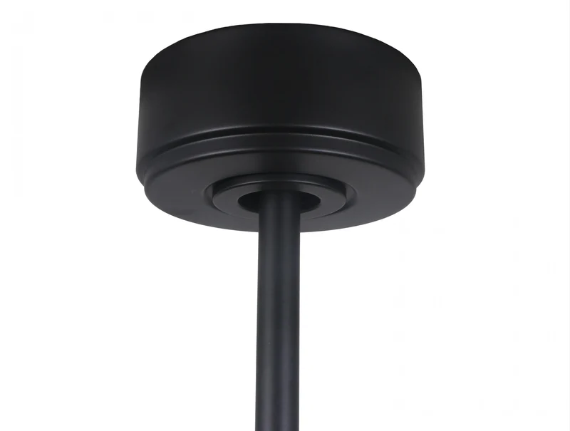 Ventilateur de plafond DC noir avec pales de 166cm et lumière pour 60m2