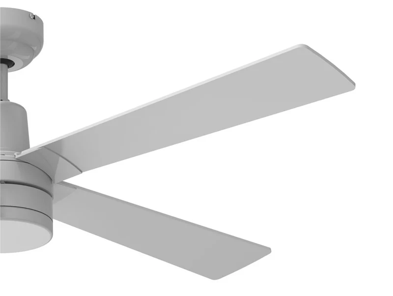 Ventilateur de plafond DC blanc avec pales en MDF 122cm et lumière pour 25m2