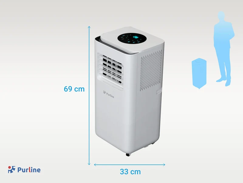 Climatiseur portable 9000 BTU avec déshumidificateur et thermostat