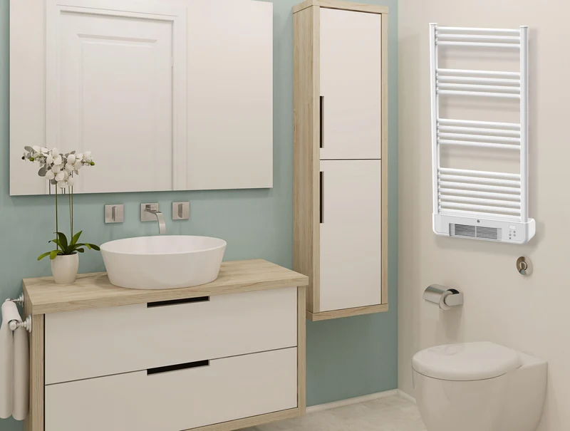 Radiateur sèche-serviettes avec chauffage intégré et contrôle WiFi