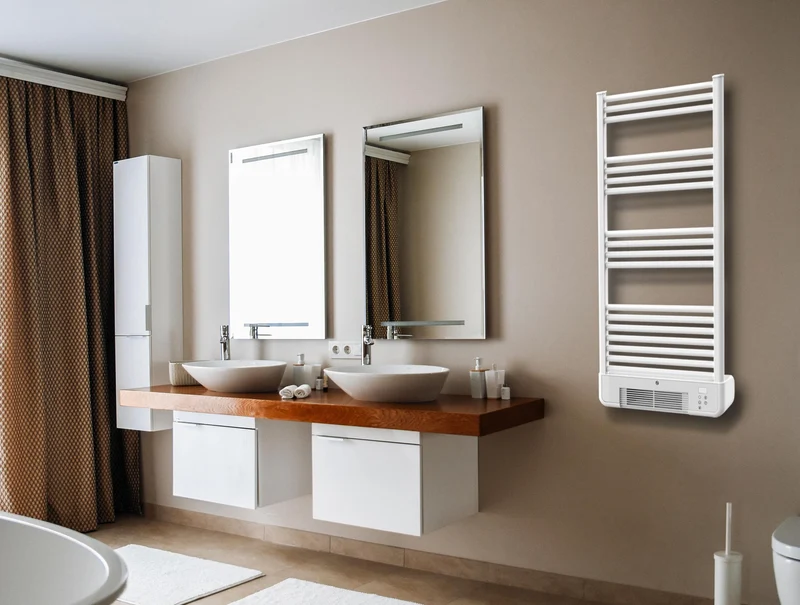 Radiateur sèche-serviettes avec chauffage intégré et contrôle WiFi