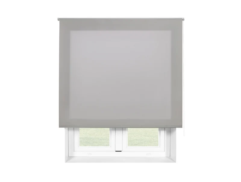 Store enrouleur 120X250 ARGENT Polyester Translucide