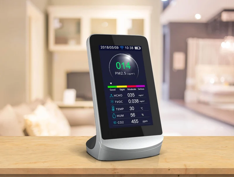 Station météo avec capteur PM2 et PM1.0 WIFI et 8 fonctions