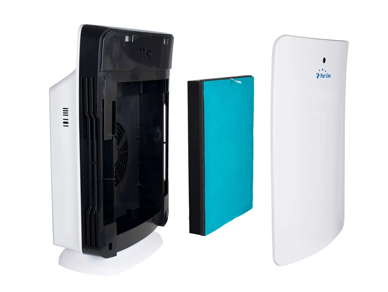 Purificateur d'air avec filtre HEPA, PM2, ioniseur, écran tactile LED, 3 vitesses et mode AUTO pour 40m2