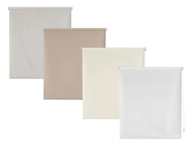 Store à rouleau opaque avec tissu lisse et chaîne manuelle