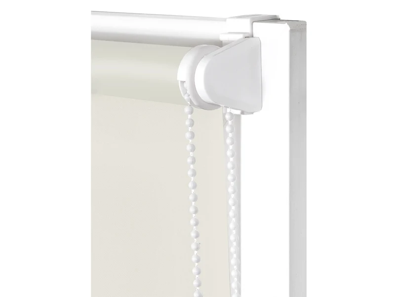 Store à rouleau opaque avec tissu lisse et chaîne manuelle