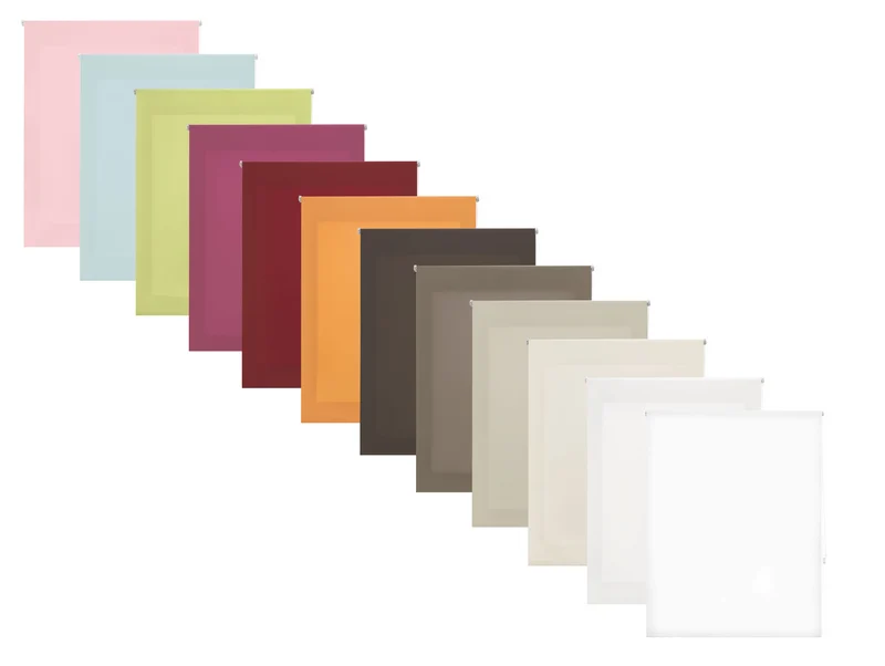 Store à rouleau translucide avec tissu lisse et chaîne manuelle