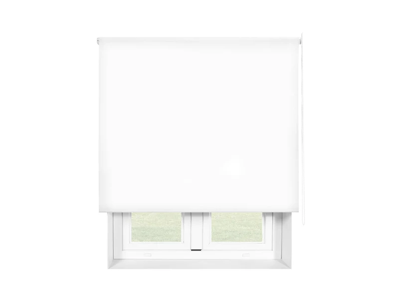 Store enrouleur 80X175 BLANC Fixation au mur ou au plafond
