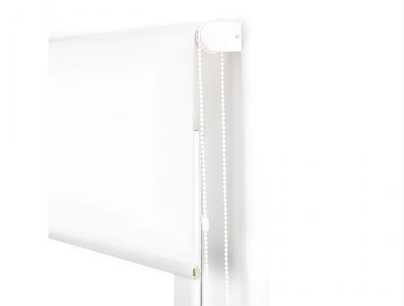 Store enrouleur 80X175 BLANC Fixation au mur ou au plafond