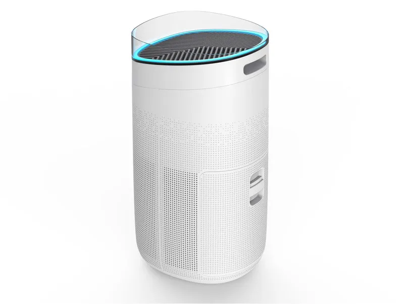 Purificateur d'air avec filtre HEPA H13, PM2, ioniseur, écran tactile LED, 3 vitesses et mode AUTO pour 50m2