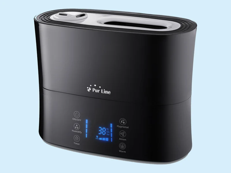 Humidificateur à ultrasons 8W à vapeur chaude ou tiède pour des surfaces de 35m2