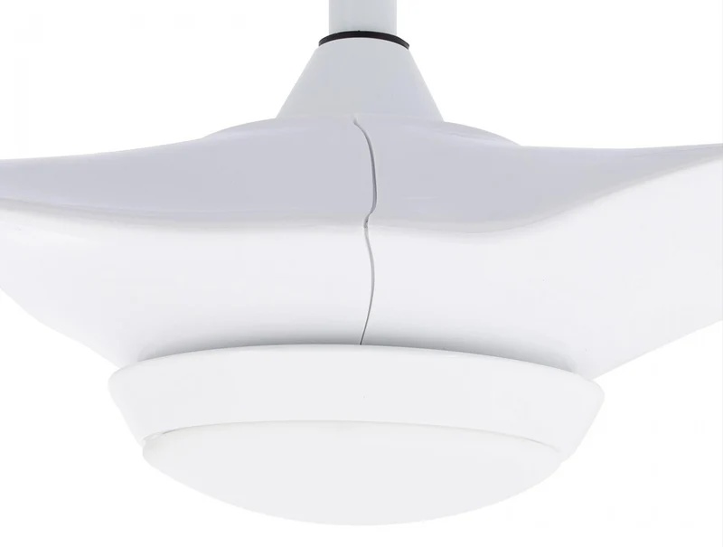 Ventilateur de plafond DC blanc avec pales 212RPM et lumière pour 55m2