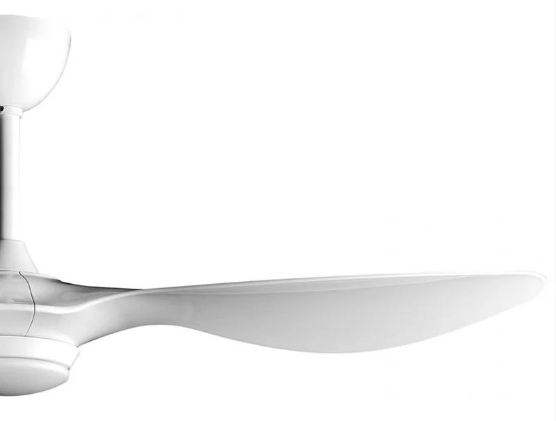 Ventilateur de plafond DC blanc avec pales 212RPM et lumière pour 55m2