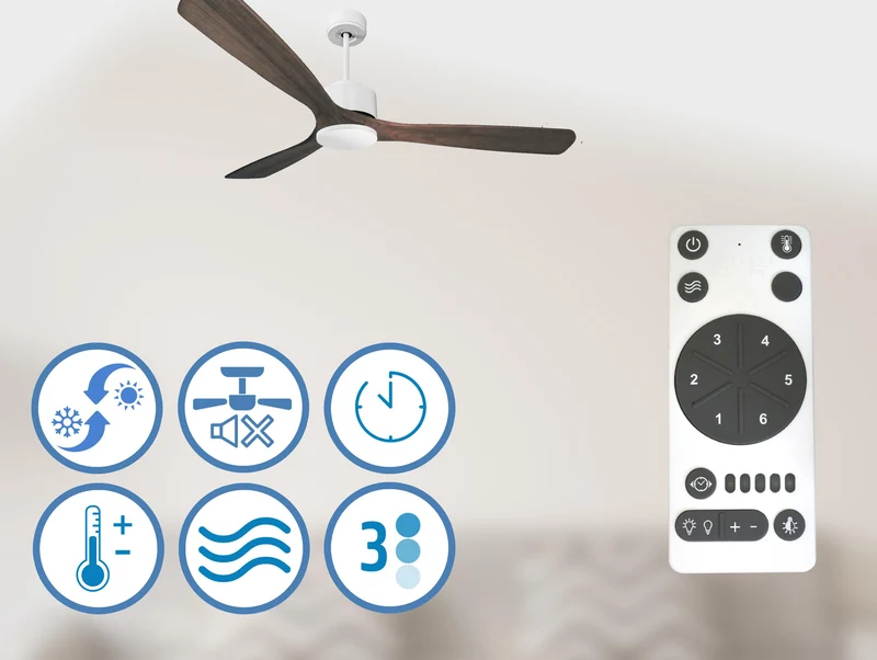 Ventilateur de plafond ultra silencieux et à faible consommation DC MarieD166C0266061