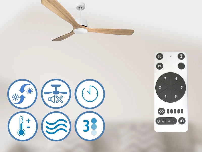 Ventilateur de plafond ultra silencieux et à faible consommation DC MljetD166C0266060