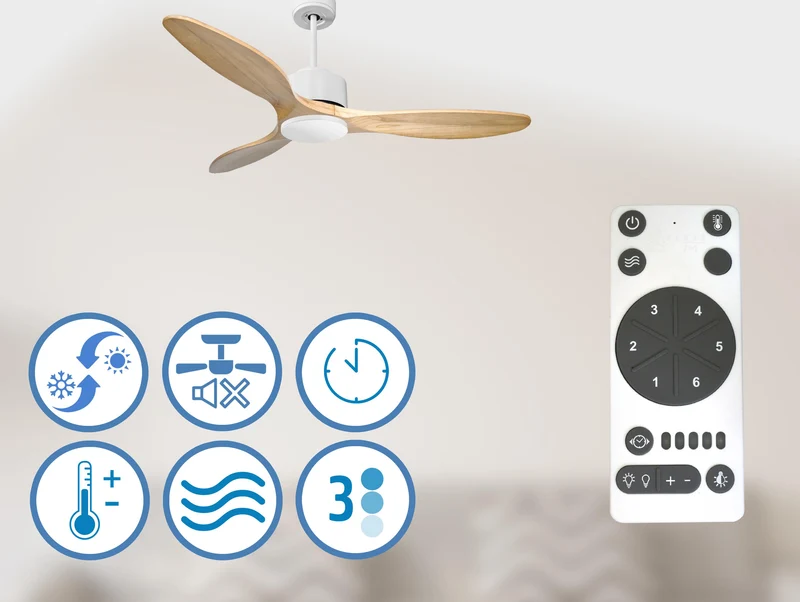 Ventilateur de plafond ultra silencieux et à faible consommation DC SalamisD132C0266049