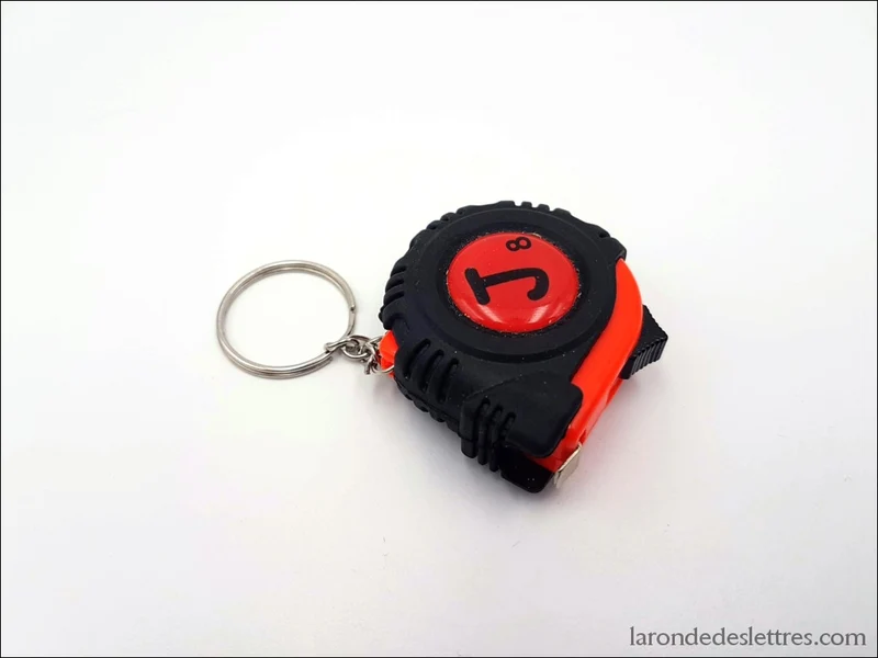 Porte-clé Mètre mesureur à personnaliser