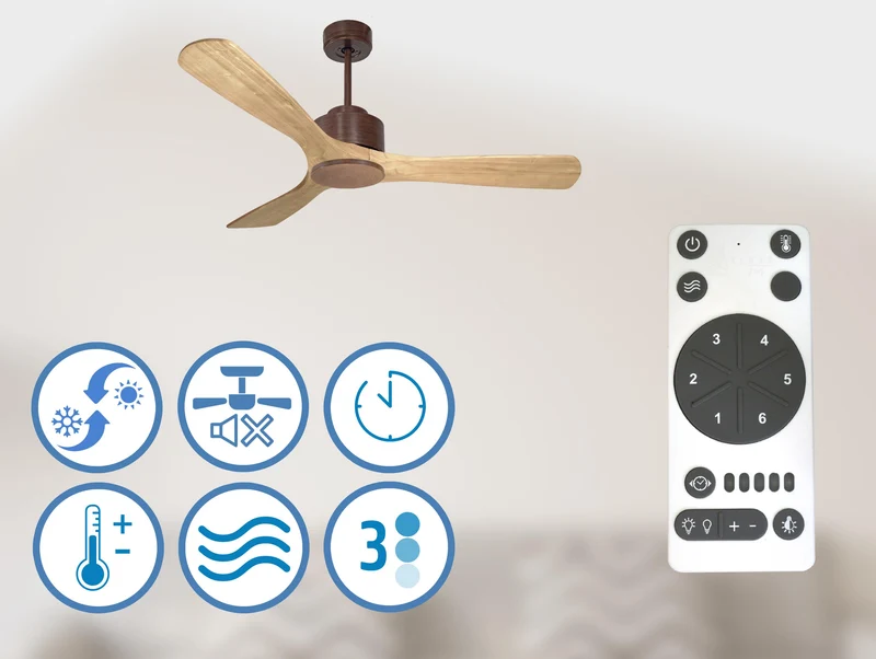 Ventilateur de plafond ultra silencieux et à faible consommation DC ParosD132C0270112