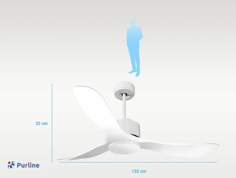 Ventilateur de plafond ultra silencieux et à faible consommation DC TongaD132C0266041