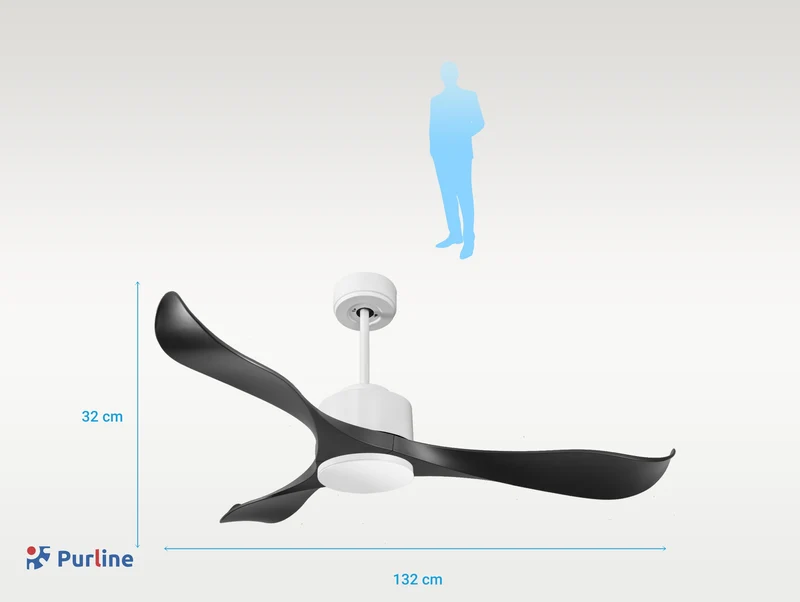 Ventilateur de plafond ultra silencieux et à faible consommation DC UtilaD132C0266039