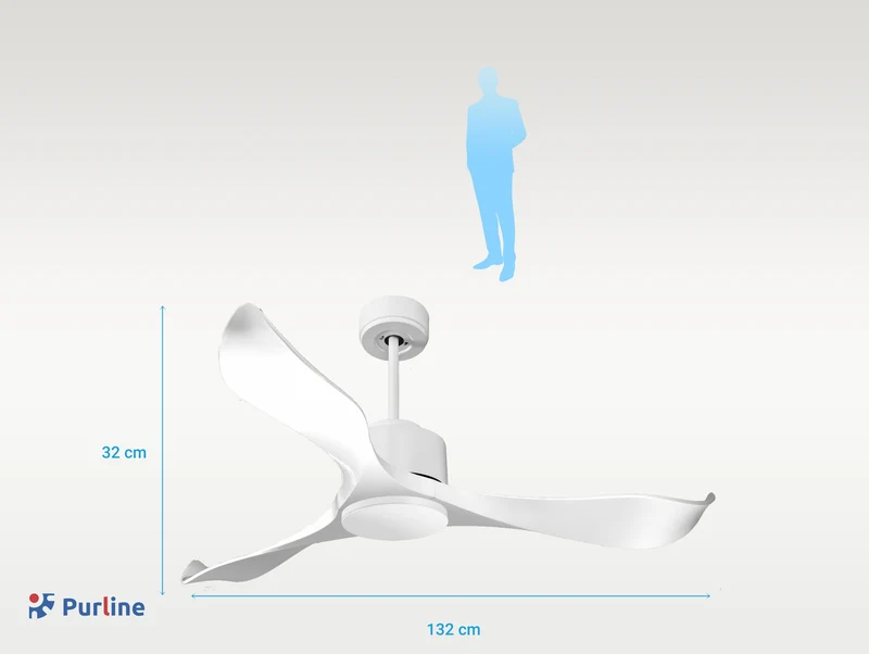Ventilateur de plafond ultra silencieux et à faible consommation DC VirginD132C0266038